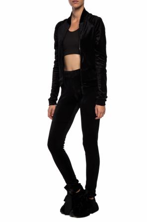 Aksamitne legginsy z logo, zdjęcie 2 Aksamitne legginsy z logo od Versace